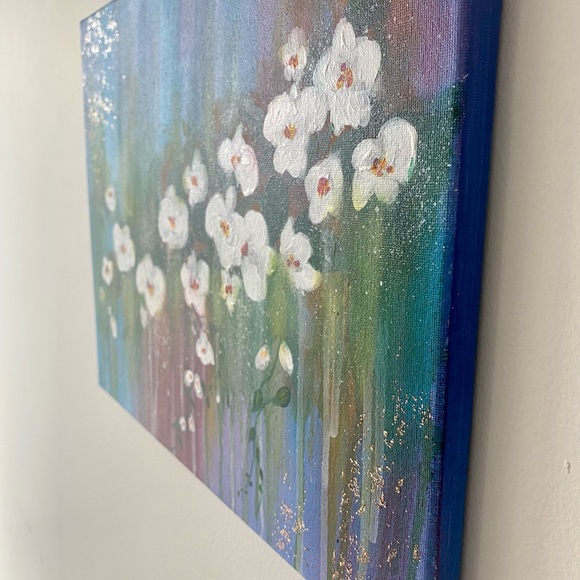 Blossoming Flowers acrylic painting - Picture 2 of 2